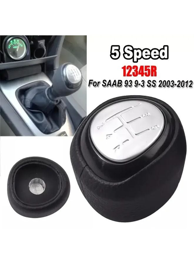 SAAB 9 3 9 3 SS 2003 2012 استبدال مقبض ناقل الحركة اليدوي جلد صناعي 6 سرعات - Image 5